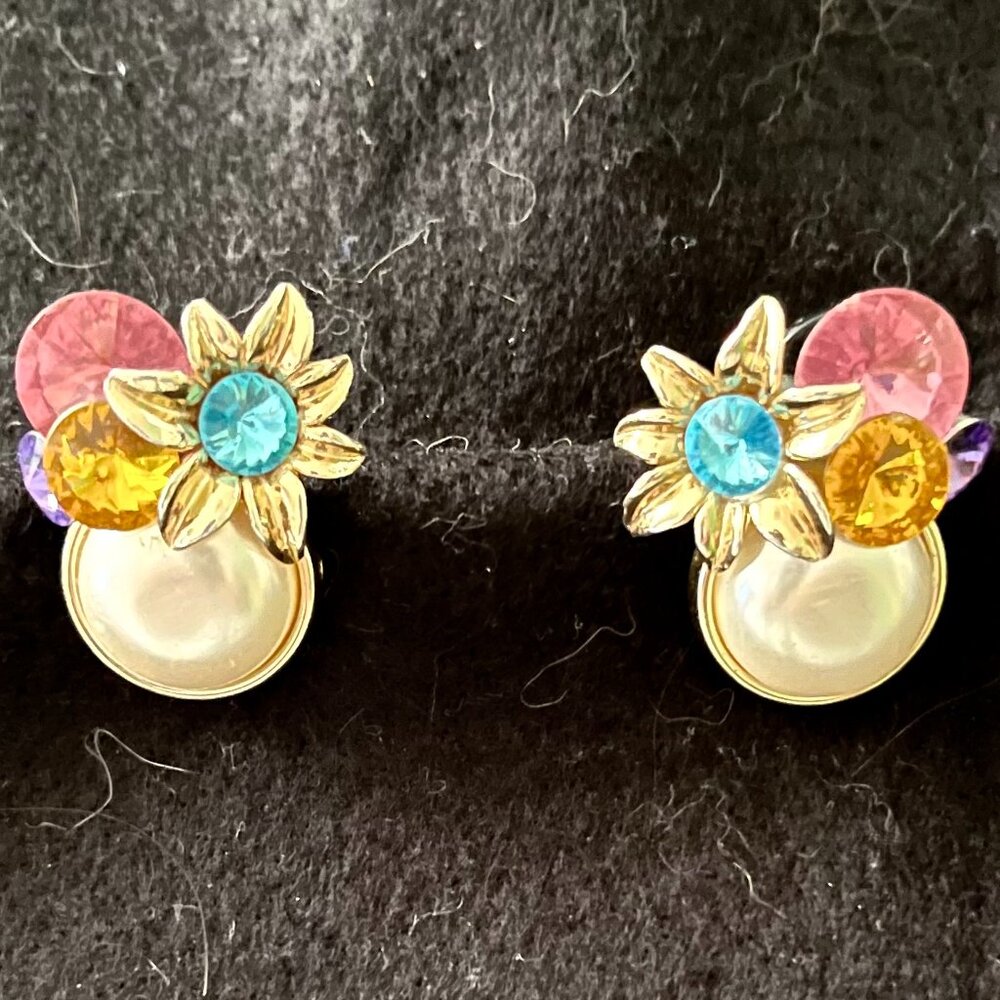 Retro 80’s Fun Funky Costume Clip Earrings - Picture 3 of 5